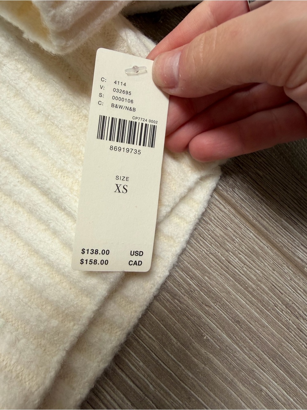 Anthropologie Rhea Bow-Front Crop Cardigan Sweater black ribbon ribbed knit - Picture 4 of 7